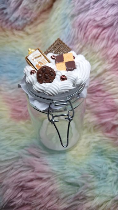 Sweet Treat Glas für Süßigkeiten in Schoko Stil