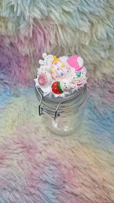 Sweet Treat Glas für Süßigkeiten in Erdbeer Stil