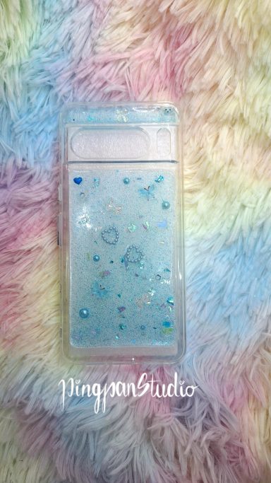 Ästhetische Resin Hülle in Hellblau